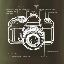 Nákres starý fotoaparát