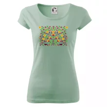 Folklor - barevně kvetiny obdélník