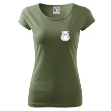 Sova kreslená na prsu