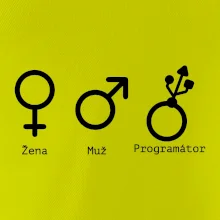 Muž žena programátor