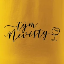 Tým nevěsty červené víno