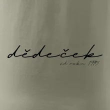 Psací nápis dědeček s ročníkem