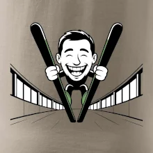 Vysmátý kreslený skokan