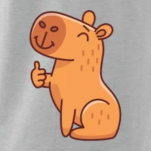 Kapybara s palcem nahoru