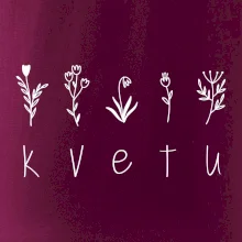 Kvetu - Nápis s květinami