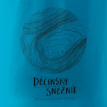 Děčínský Sněžník - vrstevnice v kruhu