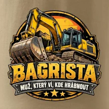 Bagrista muž který ví kde hrábnout