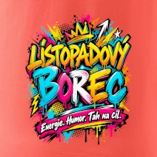 Listopadový borec barevné graffiti a energie