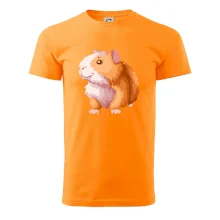 Morče - kreslené, bílo oranžové