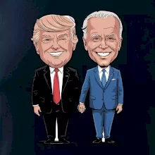 Trump a Biden - velký kamarádi