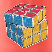 Rubikova kostka kreslená