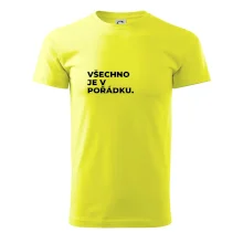 VŠECHNO JE V POŘÁDKU.