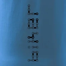 Biker nápis na výšku řetěz