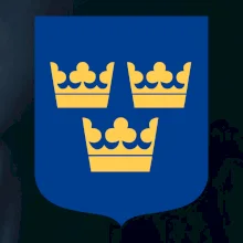 Švédský znak tři korunky na prso