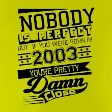 Nobody is perfect - 2003