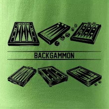 Backgammon černý set