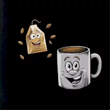 Parové triko - Hrnek a čaj