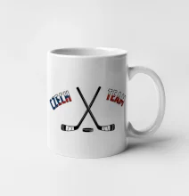 Czech team - hokejky a puk