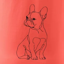 Francouzský buldoček černá kresba