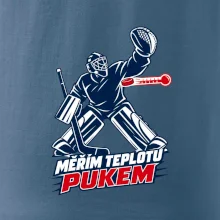 Hokejový teploměr pukem