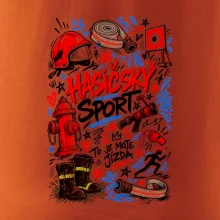 Hasičský sport - kreslené vybavení a terč