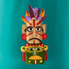 Mayové maska s peřím