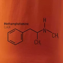 Molekulární struktura Metamfetamin