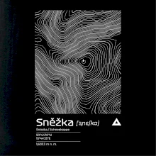 Sněžka - vrstevnice v obdélníku