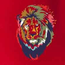 Hlava lva kreslená jednoduchá