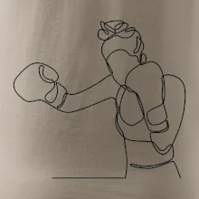 Žena boxerka jedním tahem