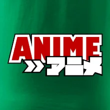 Anime nápis červený