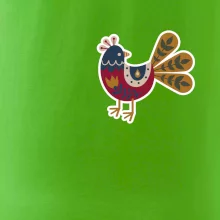 Folklor na prsu slepice