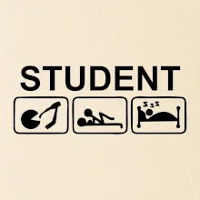 Pít užívat spát - student