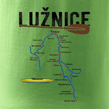 Mapa řeky Lužnice