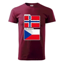 Norská a česká vlajka