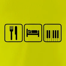 Eat sleep piano v řadě