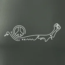 Pěst a symbol míru