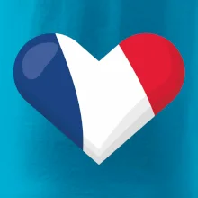 Francouzská vlajka srdce