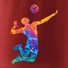 Volejbalista splash s míčem