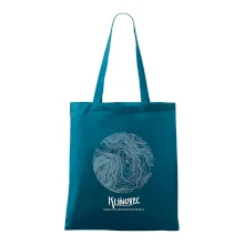 Klínovec - vrstevnice v kruhu