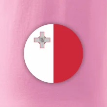 Vlajka Malta kulatá velká