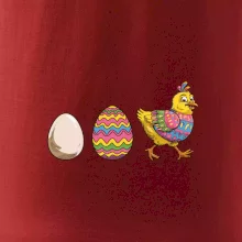 Evoluce vajíčka - velikonoce - slepice