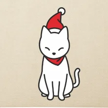 Vánoční kočka sedící