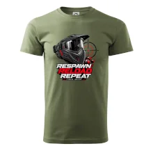 Paintballová maska respawn reload repeat