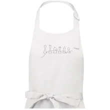 Šachové figurky v řadě - obrys