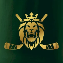 Lev s hokejkami - zlatý potisk