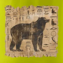 Egyptské hieroglyfy medvěd