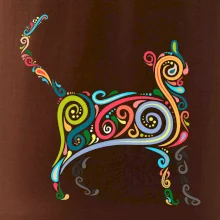 Kočka barevné křivky