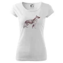 Německý ovčák -  kreslený skica