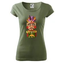 Mayové maska s peřím